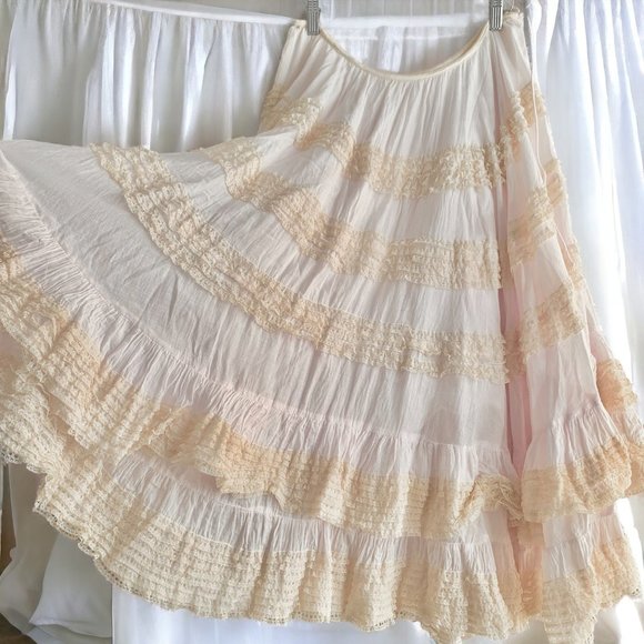 cotton maxi skirt - Picture 3 of 7